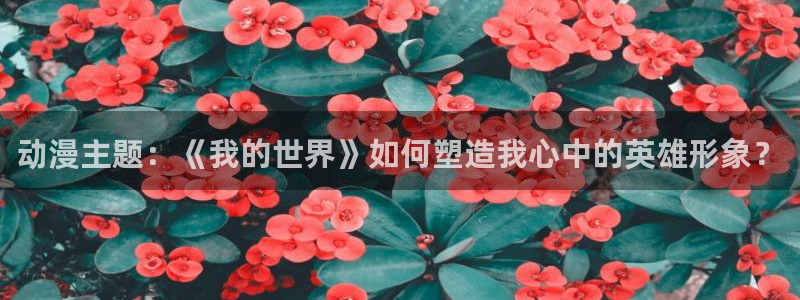 天堂动漫av：动漫主题：《我的世界》如何塑造我心中的英雄形象？